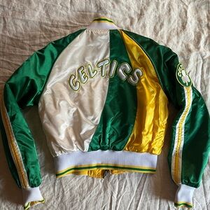 Vintage Celtics Green and Yellow Starter Jacket